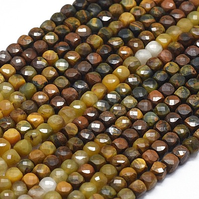 Natural Pietersite Beads Strands G-D0013-32-1