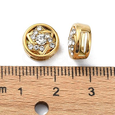 Ion Plating(IP) 304 Stainless Steel Slide Charms STAS-C089-06O-G-1
