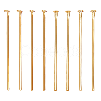 80Pcs Brass Flat Head Pins KK-LP0001-73-1