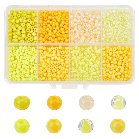 1360pcs 8 Styles Glass Seed Beads Sets SEED-PH0002-36-1