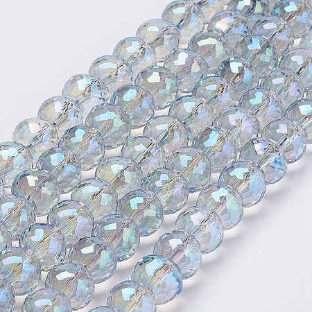 Electroplate Glass Bead Strands EGLA-P027-FR06-1