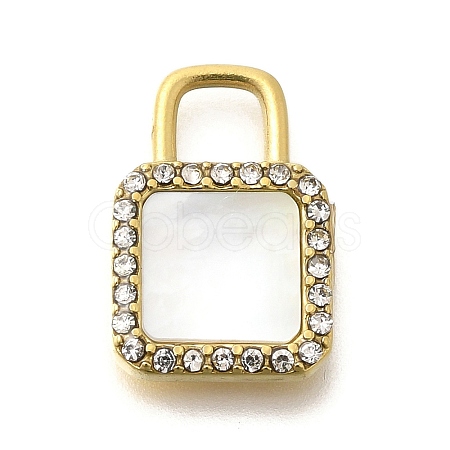 Ion Plating(IP) 304 Stainless Steel Crystal Rhinestone Pendants STAS-K263-65G-1