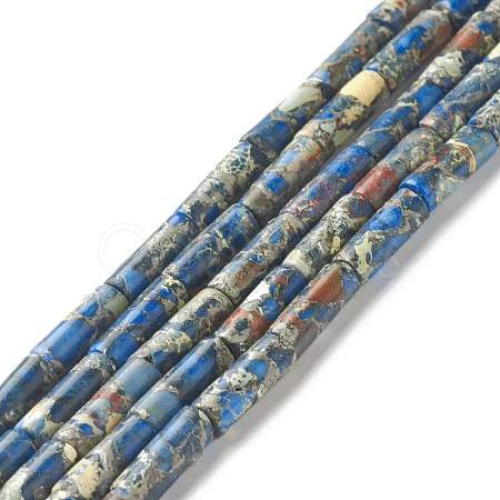 Natural Imperial Jasper Beads Strands G-F735-03A-1