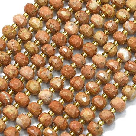 Natural Orange Garnet Beads Strands G-K389-E59-01-1