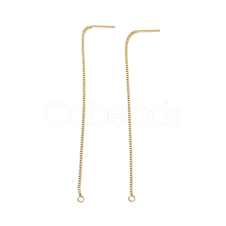 304 Stainless Steel Stud Earring Findings X-STAS-R164-05G-1