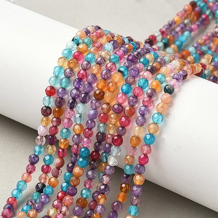 Natural Agate Beads Strands X-G-E469-12X-1