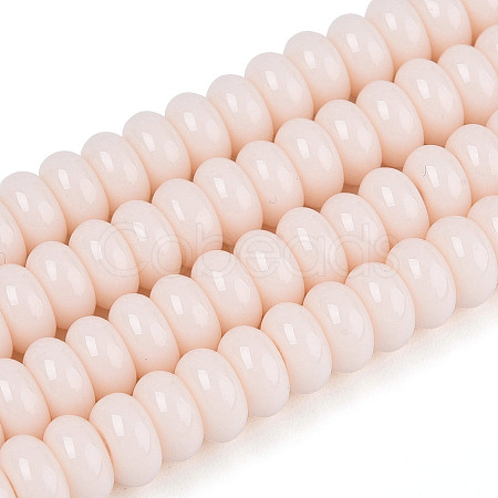 Opaque Solid Color Glass Beads Strands GLAA-ZX008-6mm-18H-1