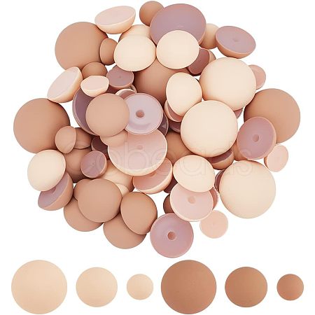 6 Style Opaque Acrylic Beads SACR-CA0001-15-1