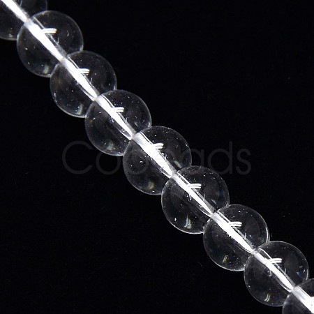 Crystal Glass Round Beads Strands EGLA-F037-8mm-B02-1