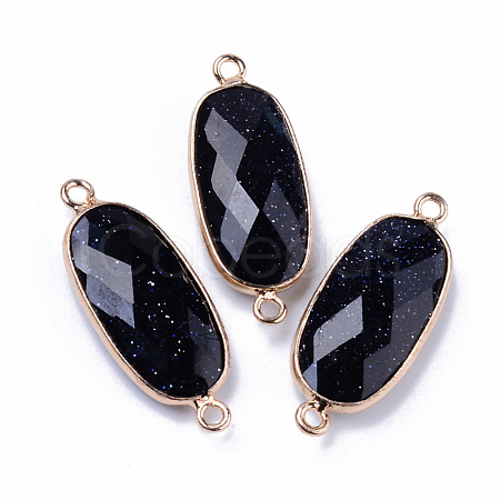 Synthetic Blue Goldstone Links Connectors G-R472-03C-1