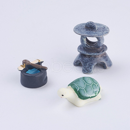 Resin DIY Garden Ornament LS-DJEW-WH0003-13-1