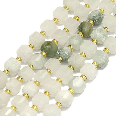 Natural Tianshan Cui Quartzite Beads Strand G-I376-D03-01-1
