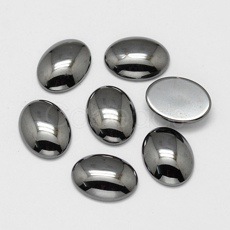 Non-magnetic Synthetic Hematite Cabochons G-P162-04-13x18mm-1