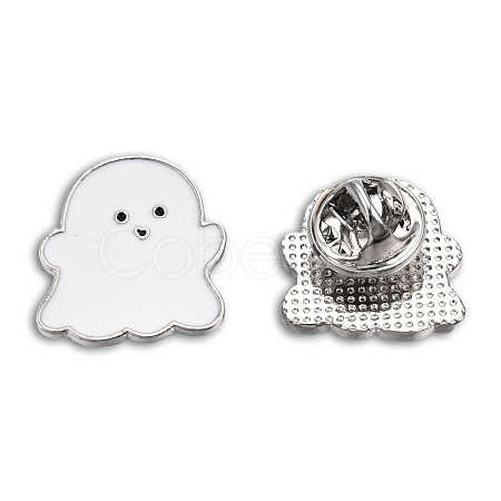 Ghost Shape Enamel Pin JEWB-N007-214-1