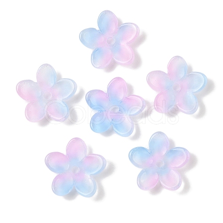 Transparent Spray Paint Glass Beads GLAA-Z011-07L-1