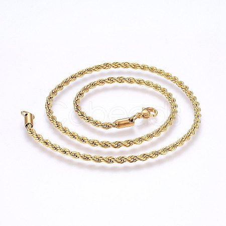 304 Stainless Steel Rope Chain Necklaces LS-NJEW-F226-03G-03-1