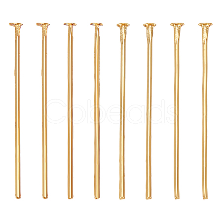 80Pcs Brass Flat Head Pins KK-LP0001-73-1
