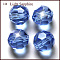 Imitation Austrian Crystal Beads, Grade AAA, K9 Glass, Faceted(32 Facets), Round, Cornflower Blue, 8mm, Hole: 0.9~1.4mm