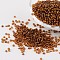 12/0 Glass Seed Beads, Silver Lined Round Hole, Round, Dark Goldenrod, 2mm, Hole: 1mm, about 3306pcs/50g