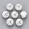 Electroplate Glass Beads, Round with Constellations Pattern, Platinum Plated, Sagittarius, 10mm, Hole: 1.2mm