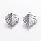 Tarnish Resistant 304 Stainless Steel Pendants, Leaf, Stainless Steel Color, 23x17x1.5mm, Hole: 1mm