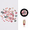 Paper Cabochons for Christmas, Nail Art Decorations, Mixed Shapes, Christmas Socking, 3~8x2~6x0.1mm, about 50pcs/box