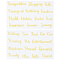 PVC Waterproof Decorative Sticker Labels, Self Adhesive Word Decals for Art Craft, Gold, 189x120x0.3mm, Stickers: 25~86x18.5~19.5mm, 2 sheets/set