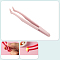 Plastic Tweezers, for DIY Craft, Scrapbooking, Pink, 12cm