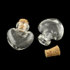 Heart Glass Bottle for Bead Containers X-AJEW-R045-02-1