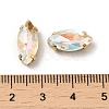 K9 Glass Light AB(LA) Effect Horse Eye Sew on Rhinestone GLAA-Q097-01A-G01-3
