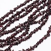 Chips Natural Garnet Beads Strands X-G-N0164-47-1