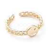 Brass Cuff Rings X-RJEW-Z006-L-01G-1