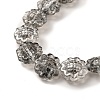 Transparent Electroplate Glass Beads Strands GLAA-G098-04-4