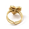 304 Stainless Steel Open Cuff Pad Ring Settings RJEW-Z018-39G-3
