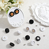 40Pcs 2 Colors Wooden Stud Earring Findings FIND-SC0012-22-4