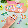 3 Bags Polyester Embroider Self-adhesion Thread Iron on/Sew On Patches PATC-TA0001-52-7