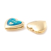 Rack Plating Brass Enamel Locket Pendants KK-B053-15G-3