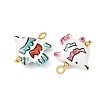 Handmade Porcelain Pendants PALLOY-JF06067-02-2