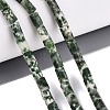Natural Green Spot Jasper Beads Strands GG-N002-01A-28-1