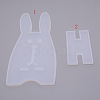 Rabbit Mobile Phone Stand Silicone Molds DIY-WH0176-13-1
