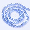 Electroplate Glass Beads Strands EGLA-A034-T1mm-B09-2