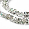 Transparent Electroplate Glass Beads Strands EGLA-L043-FR02-2