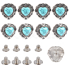 8 Bags Alloy Decorative Rivets BUTT-CP0001-21-1