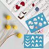 Acrylic Earring Handwork Template DIY-WH0359-070-6