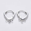 Brass Huggie Hoop Earring Findings X-KK-T049-16P-NF-1