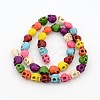 Synthetic Turquoise Beads Strands TURQ-H037-2-2