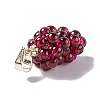 Natural Garnet Cluster Pendants G-G928-01LG-3