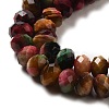 Natural Rainbow Tiger Eye Beads Strands G-NH0002-D03-03-4