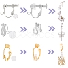 24Pcs 6 Style Brass Clip-on Earring Findings DIY-SC0021-30-3
