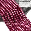 Eco-Friendly Dyed Glass Pearl Round Beads Strands HY-A008-6mm-RB058-3